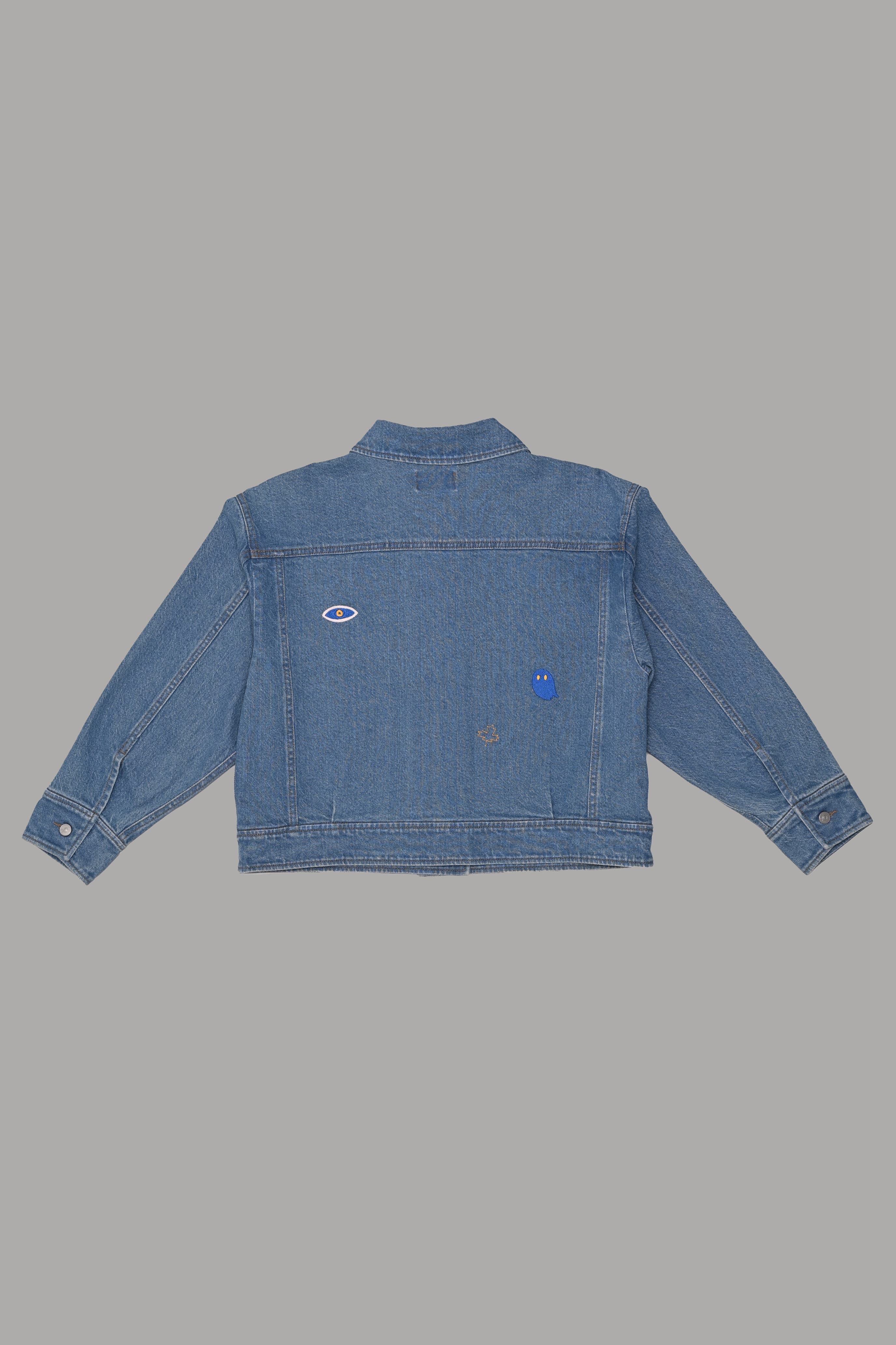 VESTE EN DENIM CROPPÉE POUR FEMMES