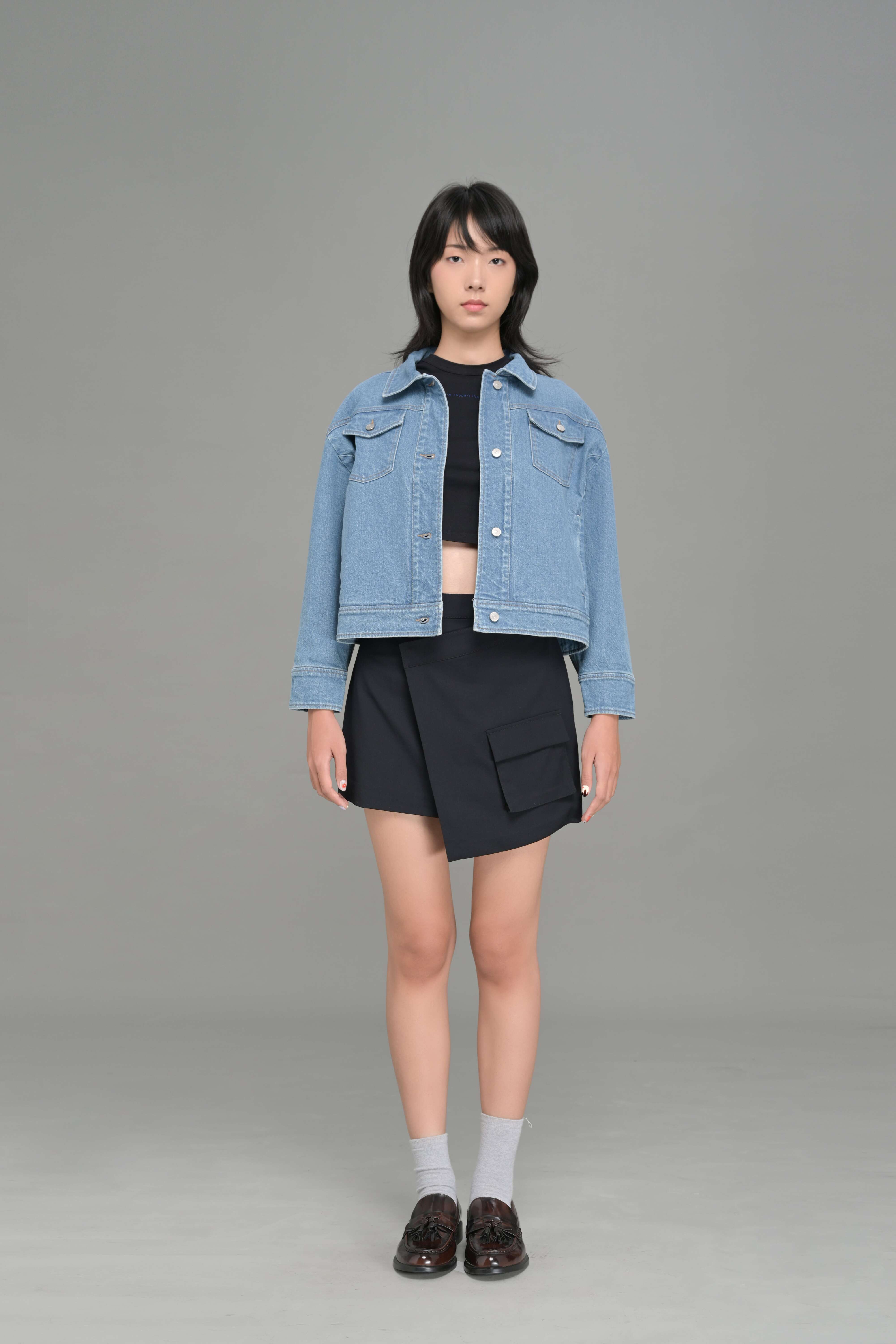 WOMEN'S CROPPED DENIM JACKET