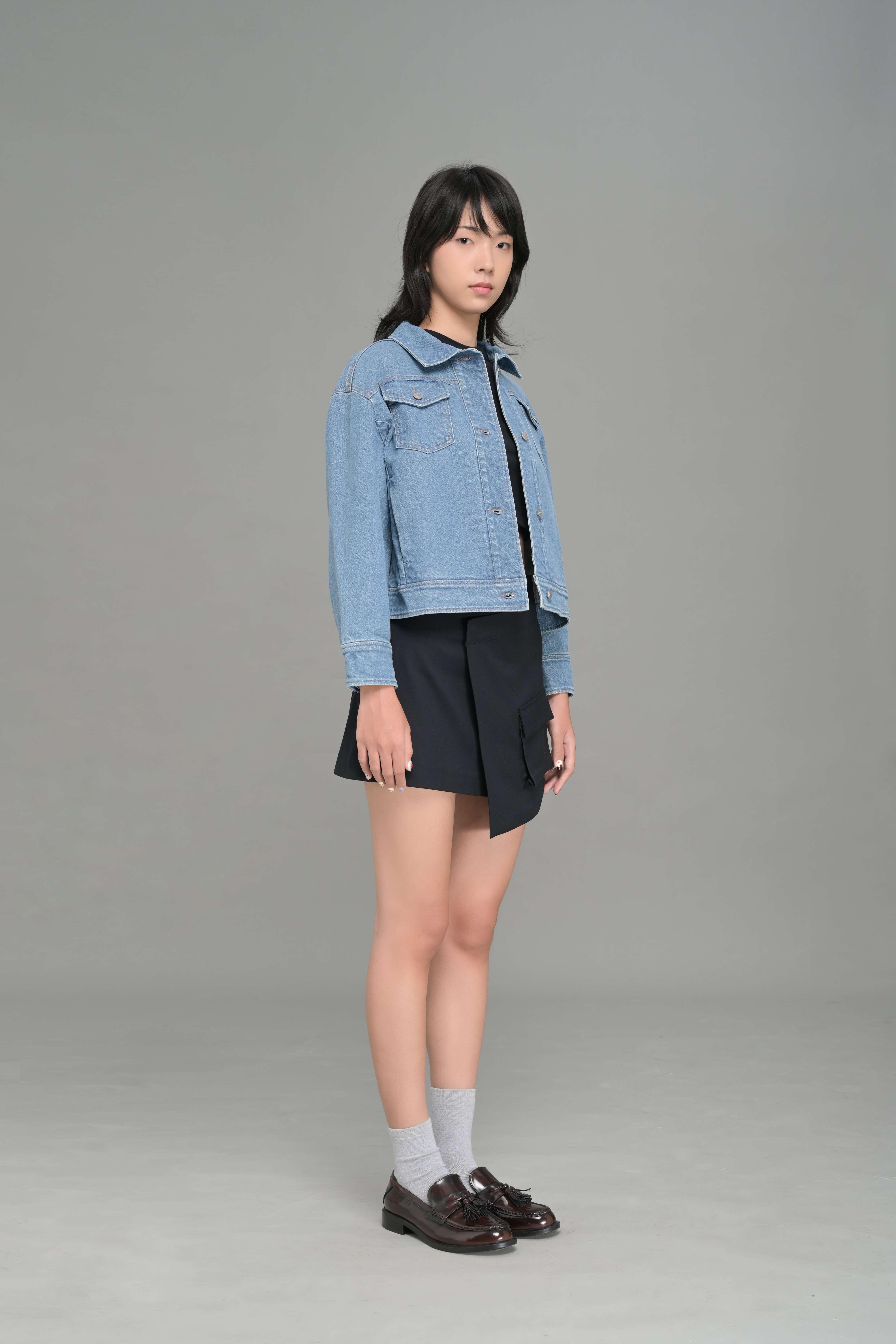 WOMEN'S CROPPED DENIM JACKET